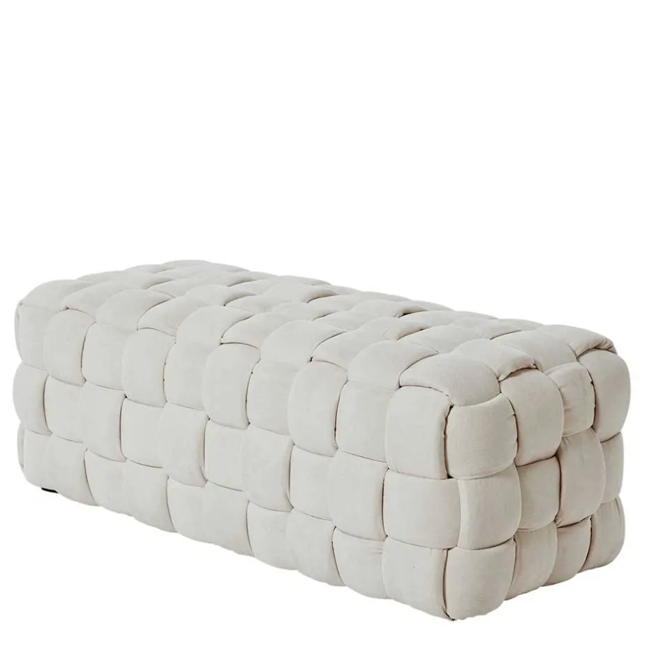 Flechtoptik Polsterbank in Cremeweiß - Vignus^Wohnen Online