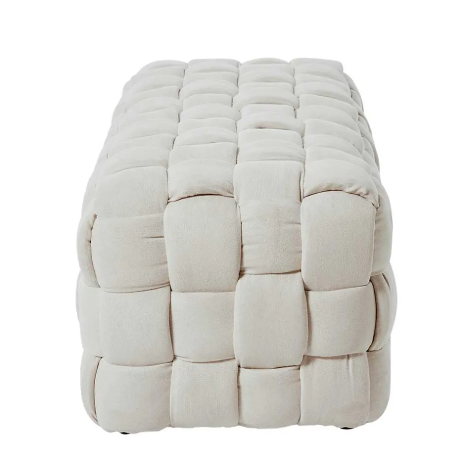 Flechtoptik Polsterbank in Cremeweiß - Vignus^Wohnen Online