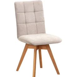 Wohnen Flockstoff-Stühle in Beige - Drojan (2er Set)