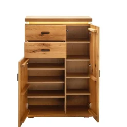 Wohnen Flur Hochkommode aus Balkeneiche Massivholz - Robats