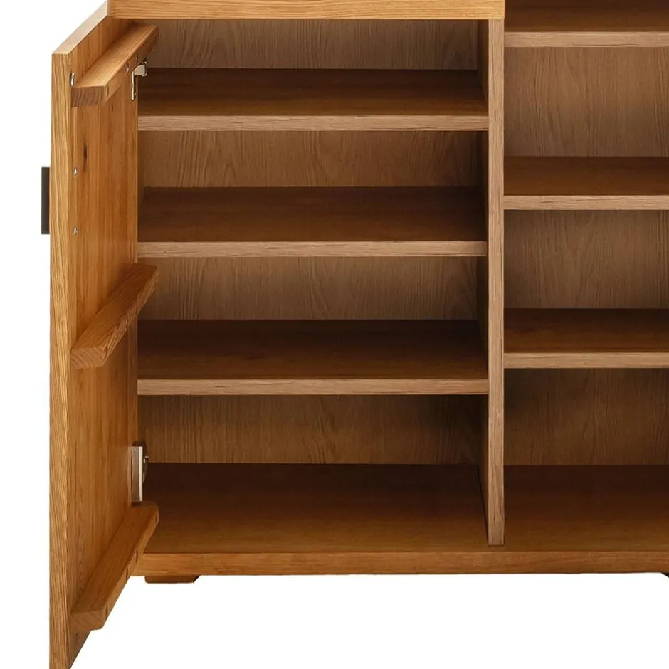 Wohnen Flur Hochkommode aus Balkeneiche Massivholz - Robats