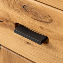 Wohnen Flur Hochkommode aus Balkeneiche Massivholz - Robats