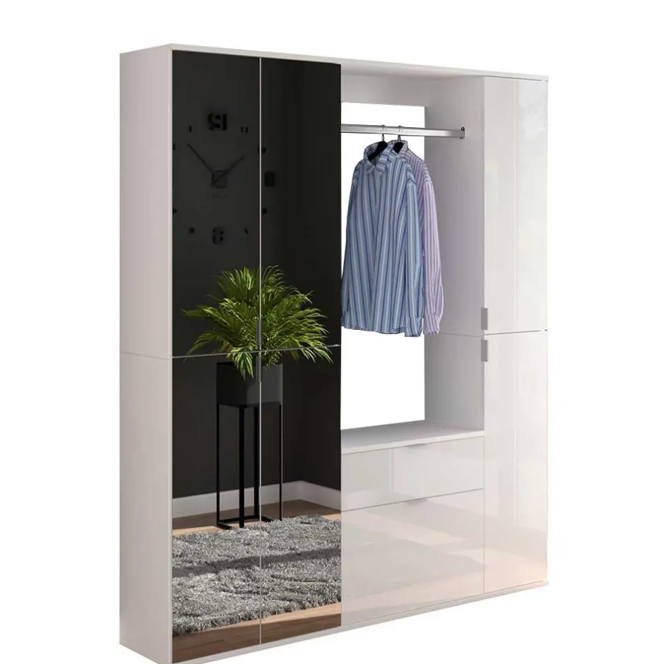 Flur Möbelblock kompakt 152x193x34 cm - Ejulia (dreiteilig)^Wohnen Hot