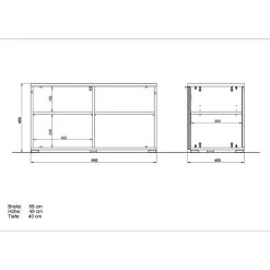 Wohnen Flur Schuhbank mit Klappe - Reestyl