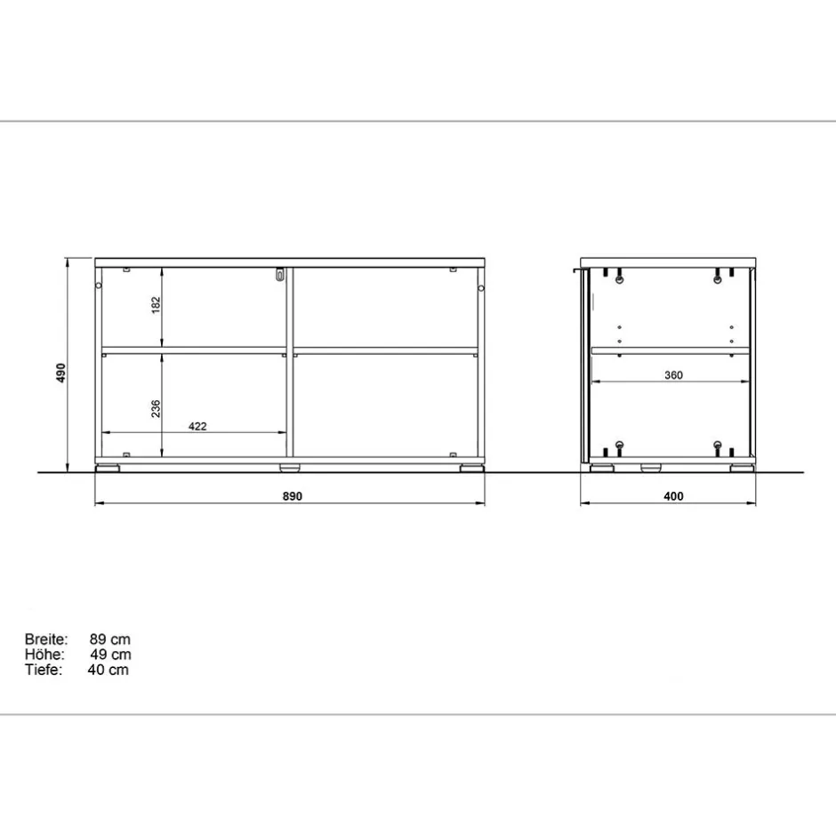 Wohnen Flur Schuhbank mit Klappe - Reestyl