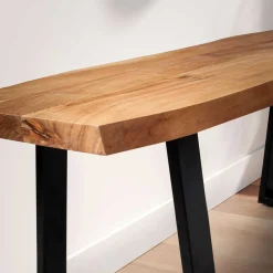 Wohnen Flur Sitzbank mit Baumkante Akazie - Pamela