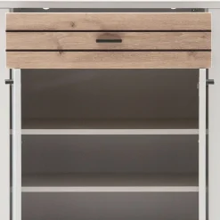 Wohnen Flur Vertiko in Lichtgrau mit Wildeiche - Ballina