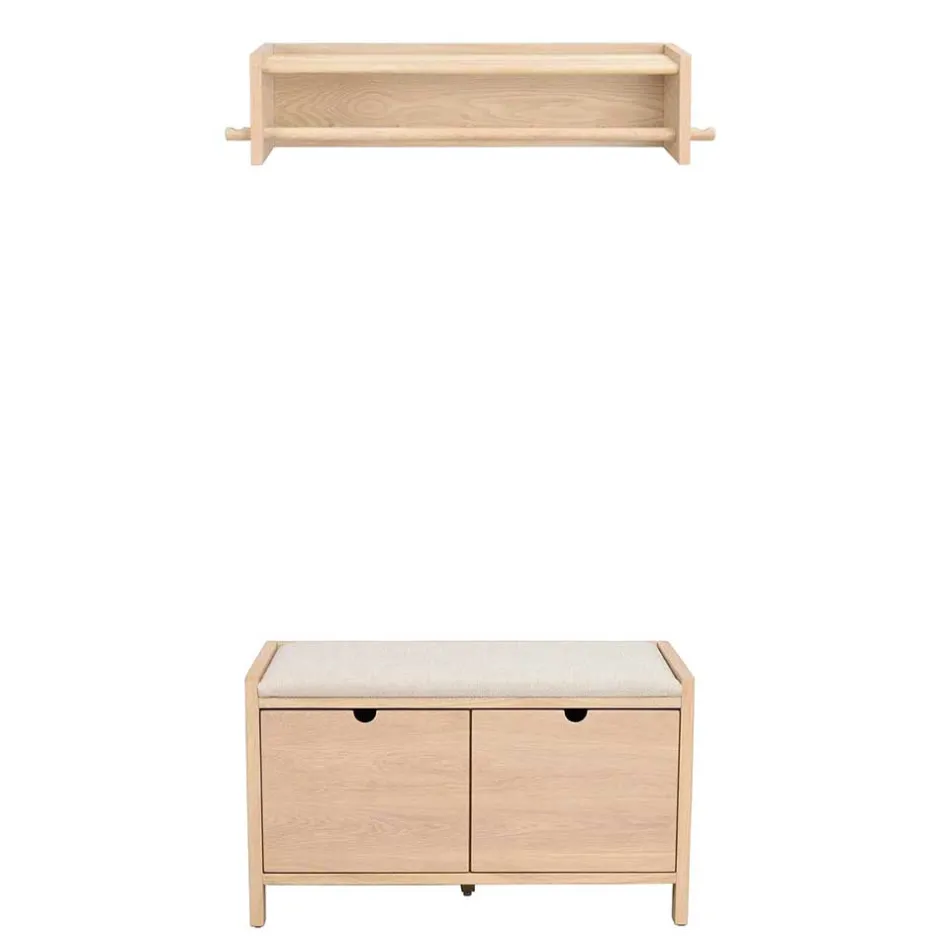 Flurbank & Hängegarderobe Set - Pluta (zweiteilig)^Wohnen New