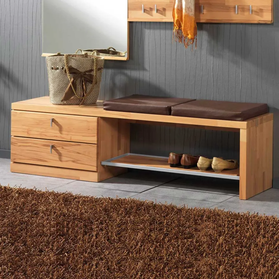 Flurbank Coestra aus Kernbuche Massivholz^Wohnen