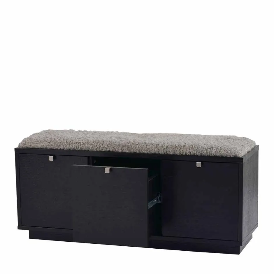 Flurbank Geskan in Schwarz Grau^Wohnen Clearance