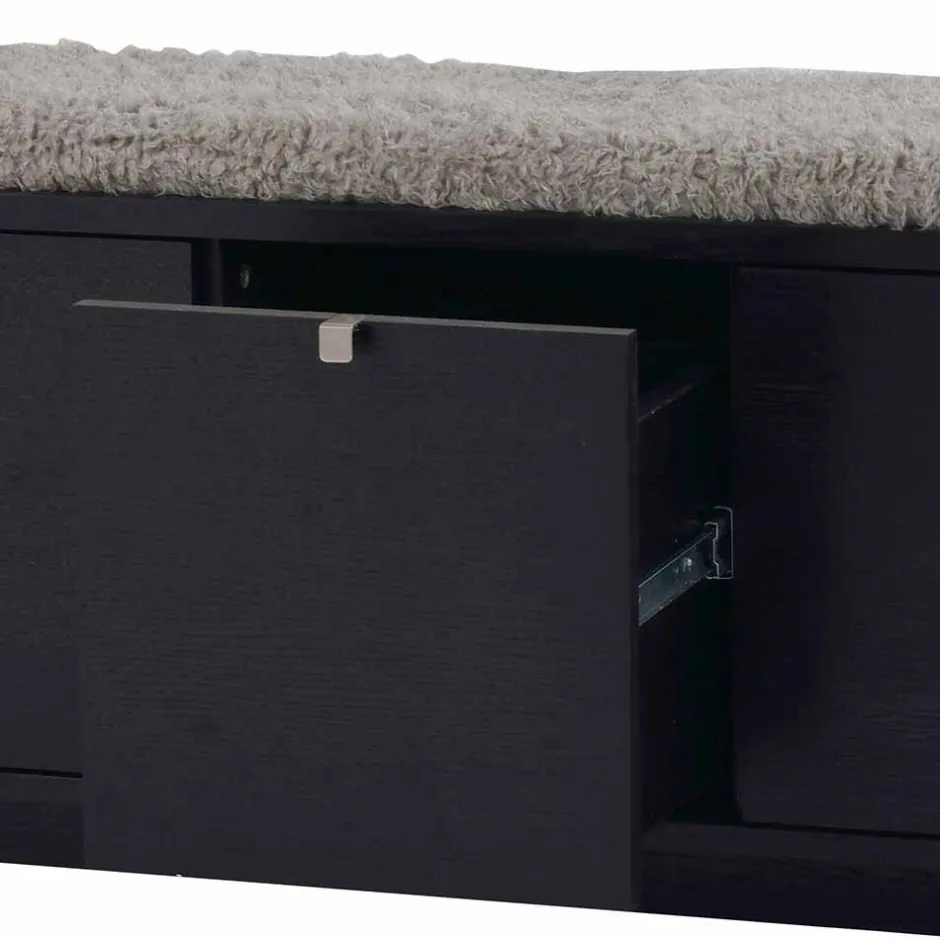 Flurbank Geskan in Schwarz Grau^Wohnen Clearance