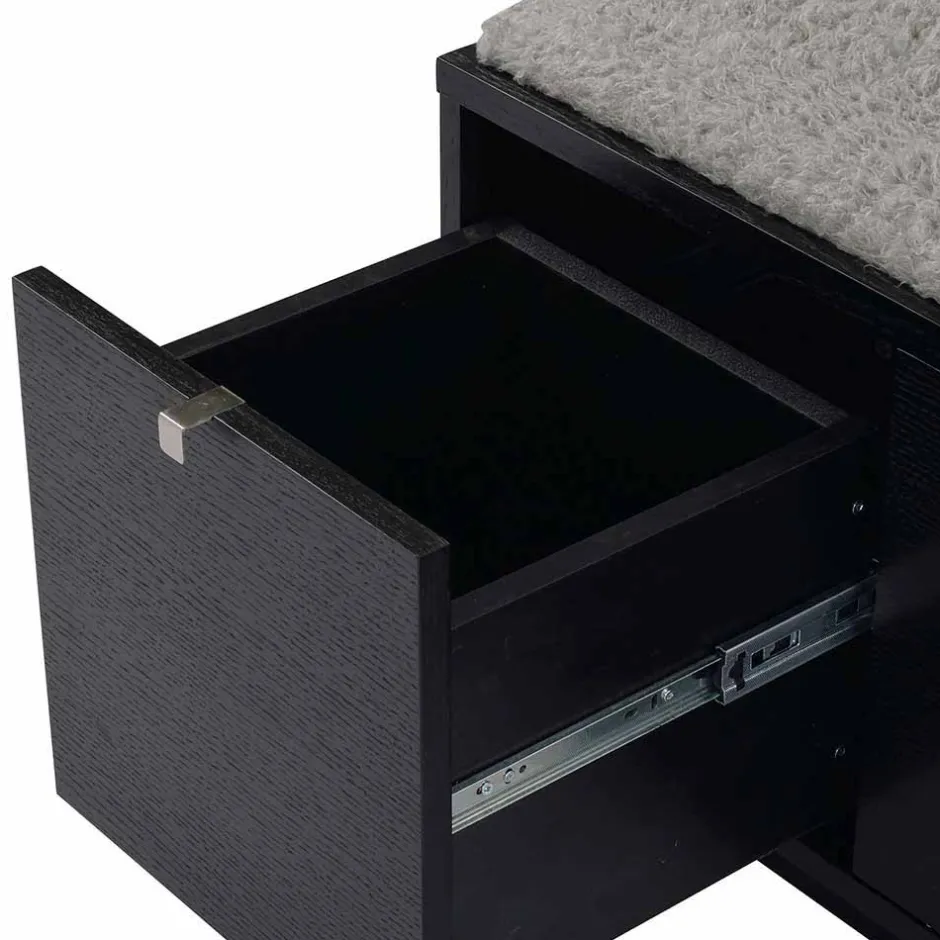 Flurbank Geskan in Schwarz Grau^Wohnen Clearance