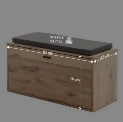 Wohnen Flurbank in Wildeiche Dekor - Vapposia