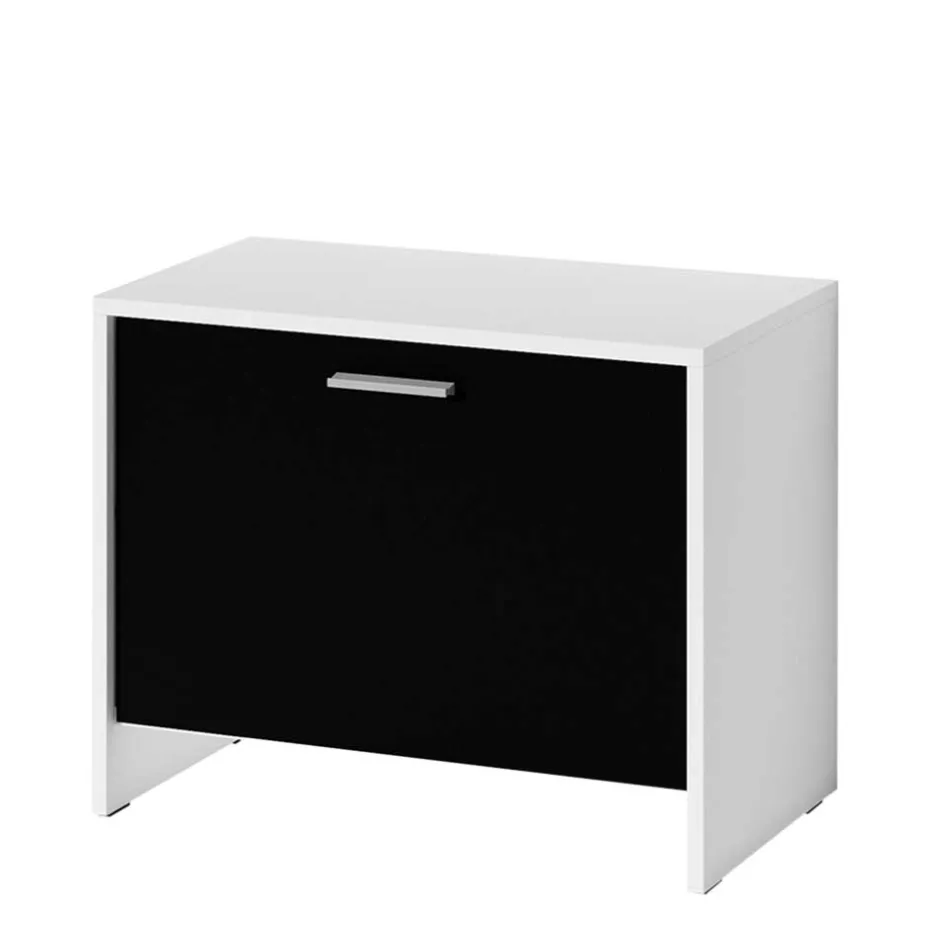 Flurbank mit Klappe in Schwarz Weiß - Tihano^Wohnen Hot