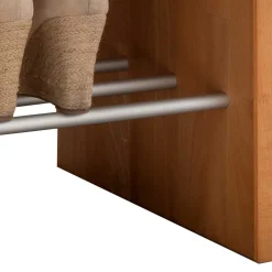 Wohnen Flurbank mit Schuhablage aus Buche & Metall - Shimousa