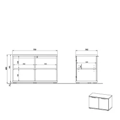 Flurbank mit Schuhaufbewahrung - Esdrusca^Wohnen