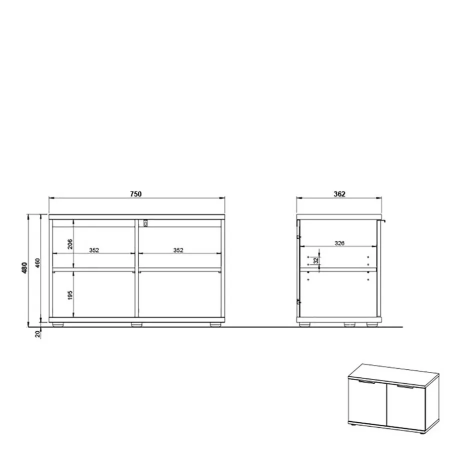 Flurbank mit Schuhaufbewahrung - Esdrusca^Wohnen