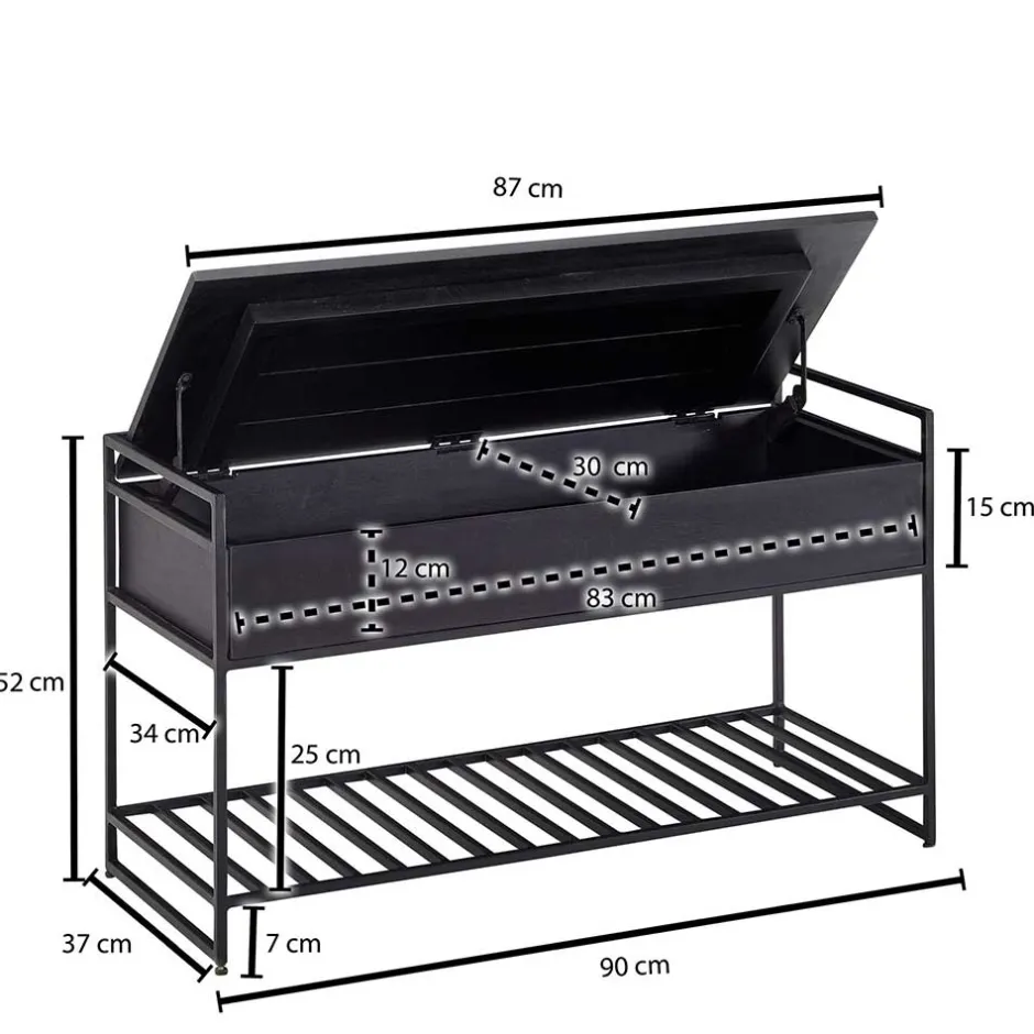 Flurbank mit Truhe & Schuhablage - Agenda^Wohnen
