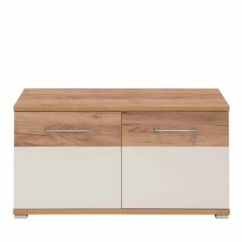 Wohnen Flurbank Vicanossa in Weiß Eiche