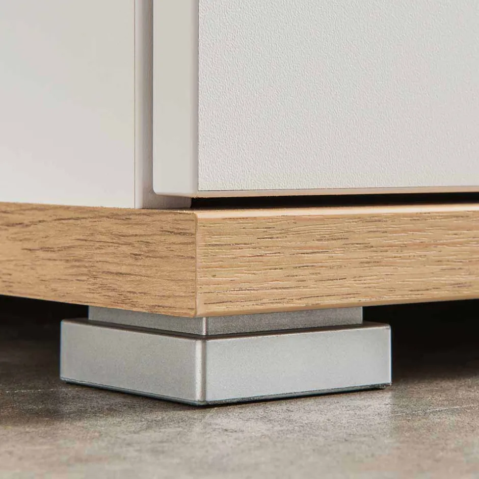 Wohnen Flurbank Vicanossa in Weiß Eiche