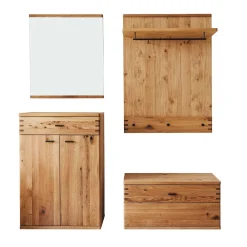 Wohnen Flurmöbel Kombination teilmassiv - Manaus (vierteilig)