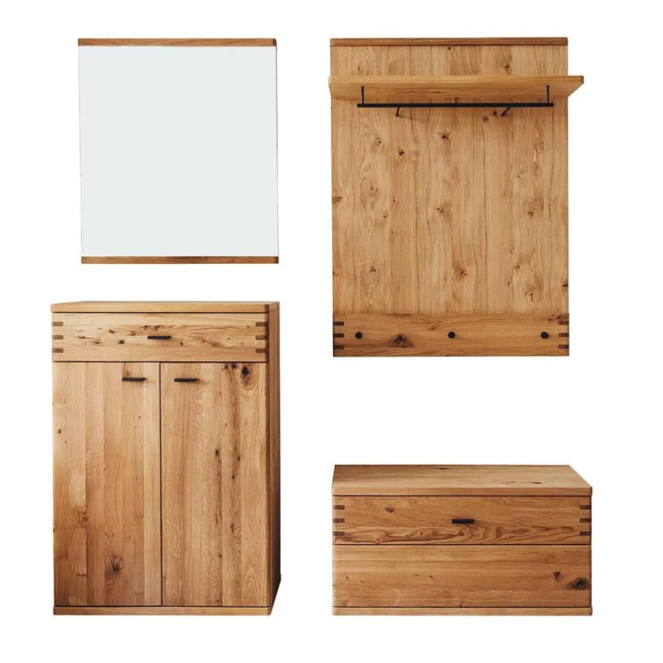 Wohnen Flurmöbel Kombination teilmassiv - Manaus (vierteilig)