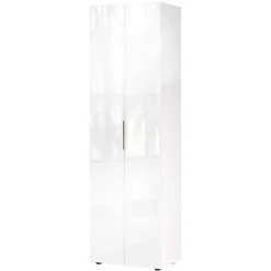 Flurschrank mit Glasfront in Weiß - Kofi^Wohnen New