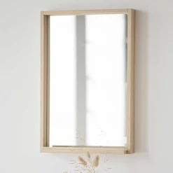 Wohnen Flurspiegel in Eiche White Wash - Pluta