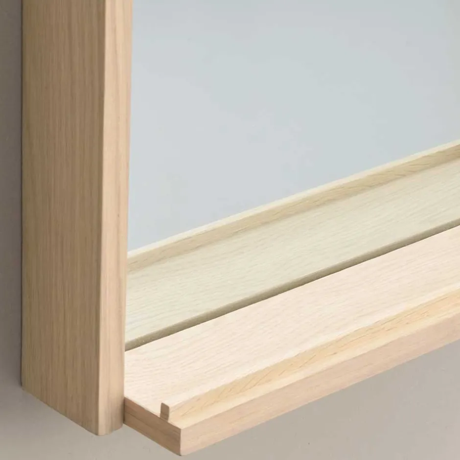 Wohnen Flurspiegel in Eiche White Wash - Pluta