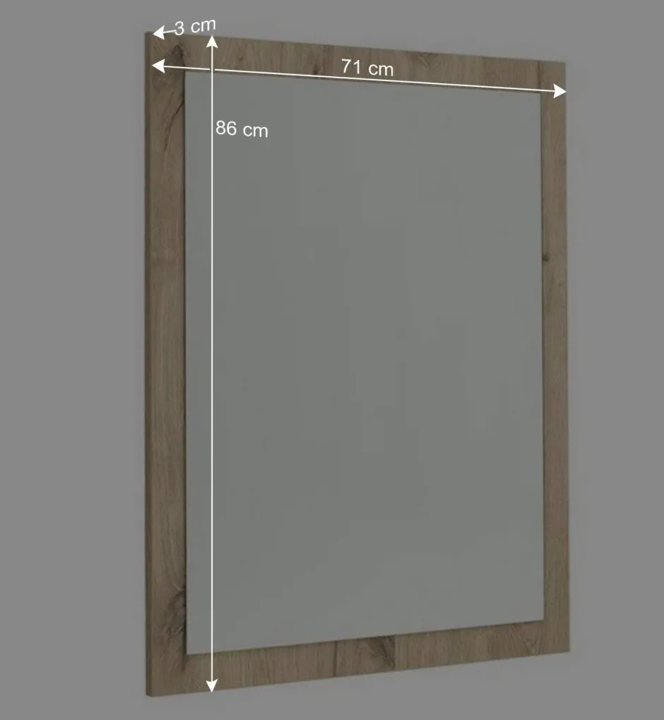 Flurspiegel in Holzoptik in Wildeiche - Baiamare^Wohnen Discount