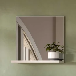 Flurspiegel mit Ablage in Weiß - modernes Design - Dany^Wohnen Online