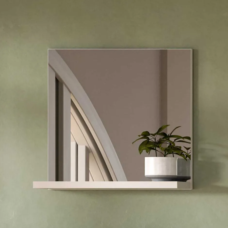 Flurspiegel mit Ablage in Weiß - modernes Design - Dany^Wohnen Online