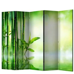 Foto Paravent mit Bambus & Wasser Motiv - Enyi^Wohnen New