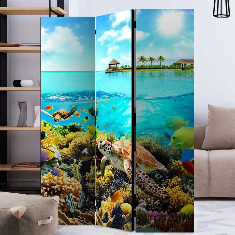 Kinder Wohnen Foto Paravent Riff Bewohner & Trauminsel - Tarantro