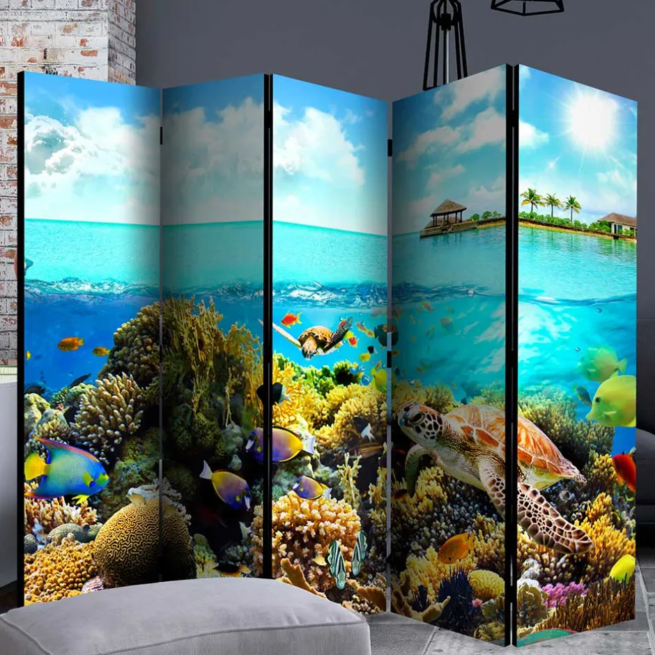 Kinder Wohnen Foto Paravent Riff Bewohner & Trauminsel - Tarantro