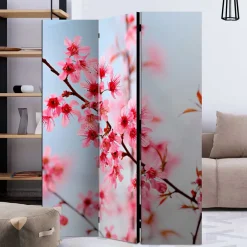 Foto Trennwand Kirschblüte in Rosa & Blau - Filler^Wohnen Clearance