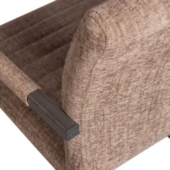 Freischwinger Armlehnenstuhl in Braun meliert - Sicilia (2er Set)^Wohnen New