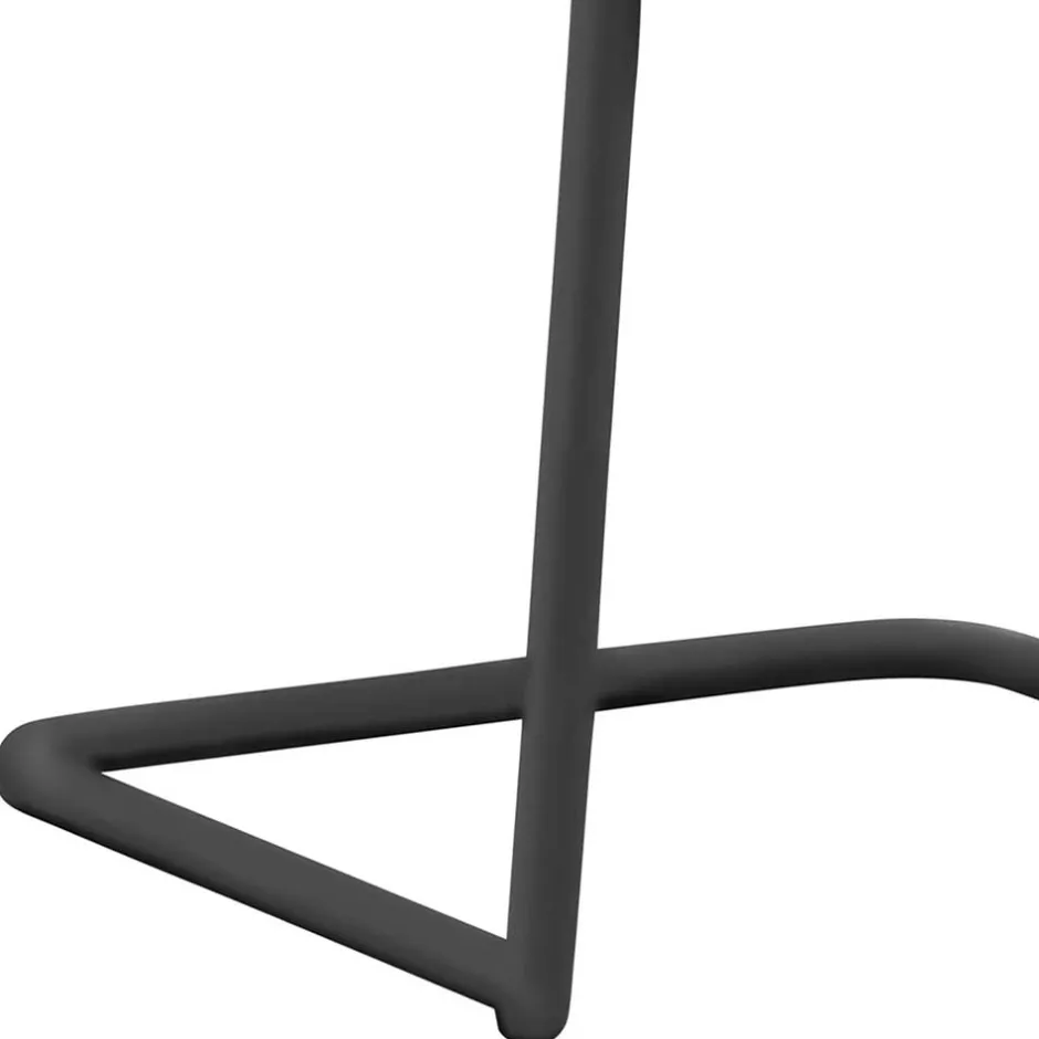 Freischwinger Stapelstuhl in Türkis Stoff - Alino^Wohnen