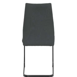 Wohnen Freischwingerstühle in Anthrazit & Schwarz - Wady (Set)