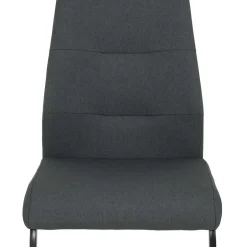 Wohnen Freischwingerstühle in Anthrazit & Schwarz - Wady (Set)