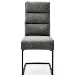 Wohnen Freischwingerstühle in Grau Strukturstoff - Pizaras (2er Set)