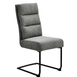 Wohnen Freischwingerstühle in Grau Strukturstoff - Pizaras (2er Set)