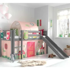 Frühling Spielbett mit Tunnel & Rutsche - Barosio^Wohnen Sale