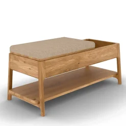 Wohnen Funktionelle Schlafzimmerbank aus Wildeiche - Laida