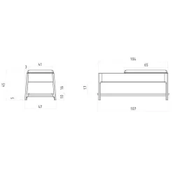 Wohnen Funktionelle Schlafzimmerbank aus Wildeiche - Laida