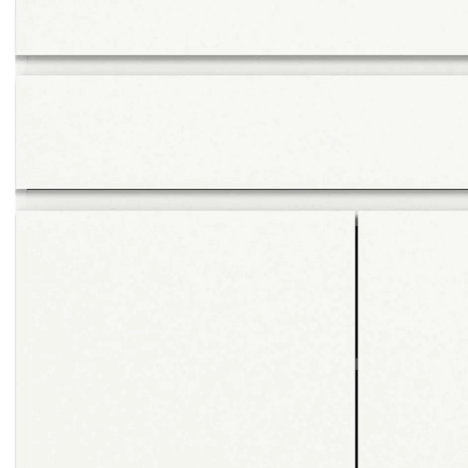 Wohnen Funktioneller Schuhschrank mit zwei Türen & Klappe - Suad