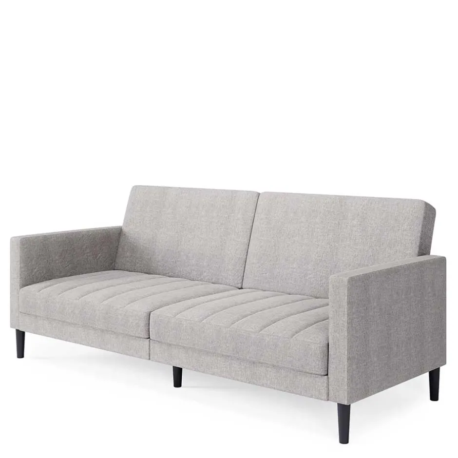 Wohnen Funktionscouch in Hellgrau und Schwarz - Logion