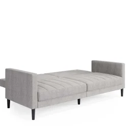 Wohnen Funktionscouch in Hellgrau und Schwarz - Logion