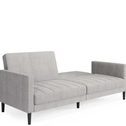 Wohnen Funktionscouch in Hellgrau und Schwarz - Logion