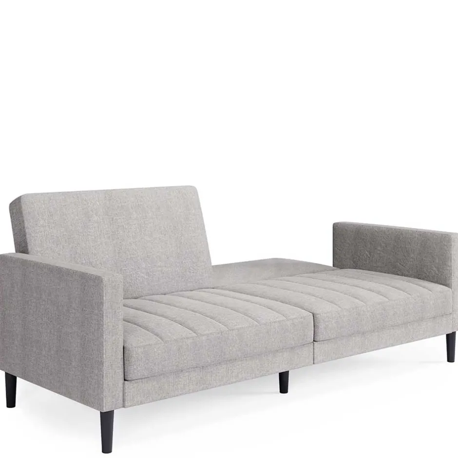 Wohnen Funktionscouch in Hellgrau und Schwarz - Logion